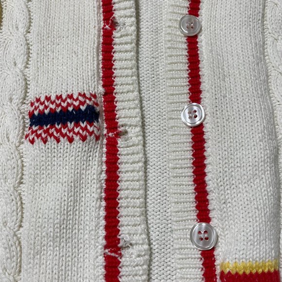 vintage white sweater vest - Picture 2 of 6
